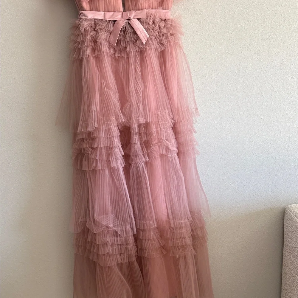 Pink Tulle Ruffle Dress - Picture 4 of 5